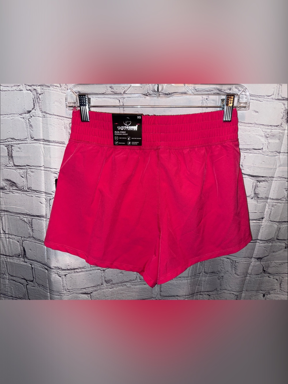 90 Degree By Reflex Hot Pink Athletic Shorts - Picture 9 of 9